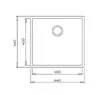 TEKA Square 40.40 TG sink 115230025 Photo 6