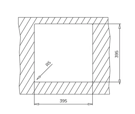 TEKA Square 40.40 TG sink 115230025 Photo 7