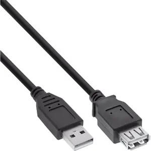 USB 2.0 Extension Cable Type A male/female InLine 34602B 2m black