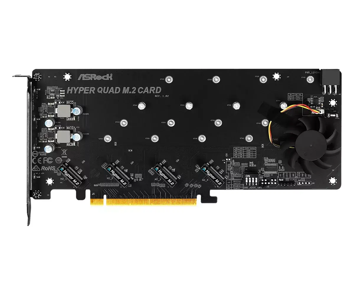 Internal Adapter ASRock Hyper Quad M.2 Photo 3