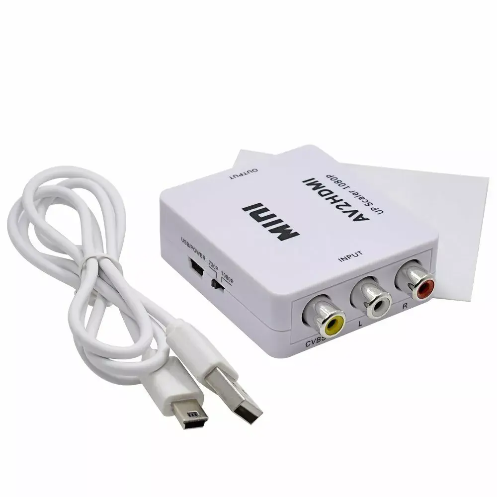 RoGer RCA uz HDMI adapteris RG-RCA-HDMI-CON-WH Photo 2