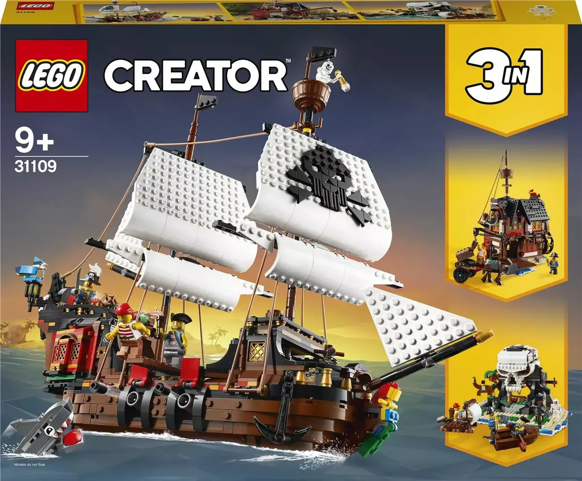 LEGO Creator Pirātu kuģis 31109 — 1 264 detaļas Photo 2