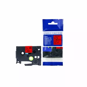 Label tape Brother TZ2-431 12 mm black on red for Brother P-touch labelers