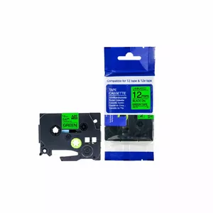 Label tape Brother TZe-TZ2-731 12mm black on green for P-touch label printers