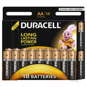 Батарейки AA щелочные Duracell Basic 1500mAh — 18 шт.
