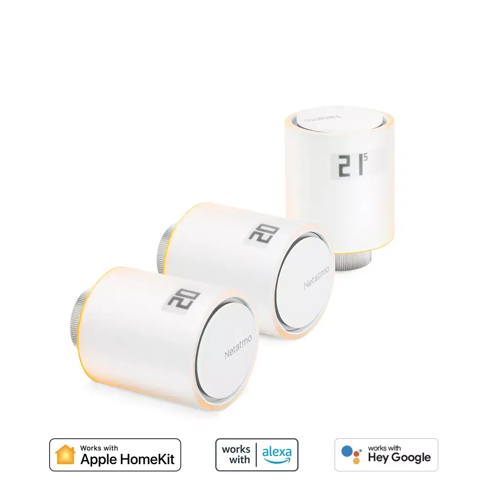 Умные радиаторные клапаны Netatmo Pack: 3 дополнительных умных радиаторных клапана Photo 2