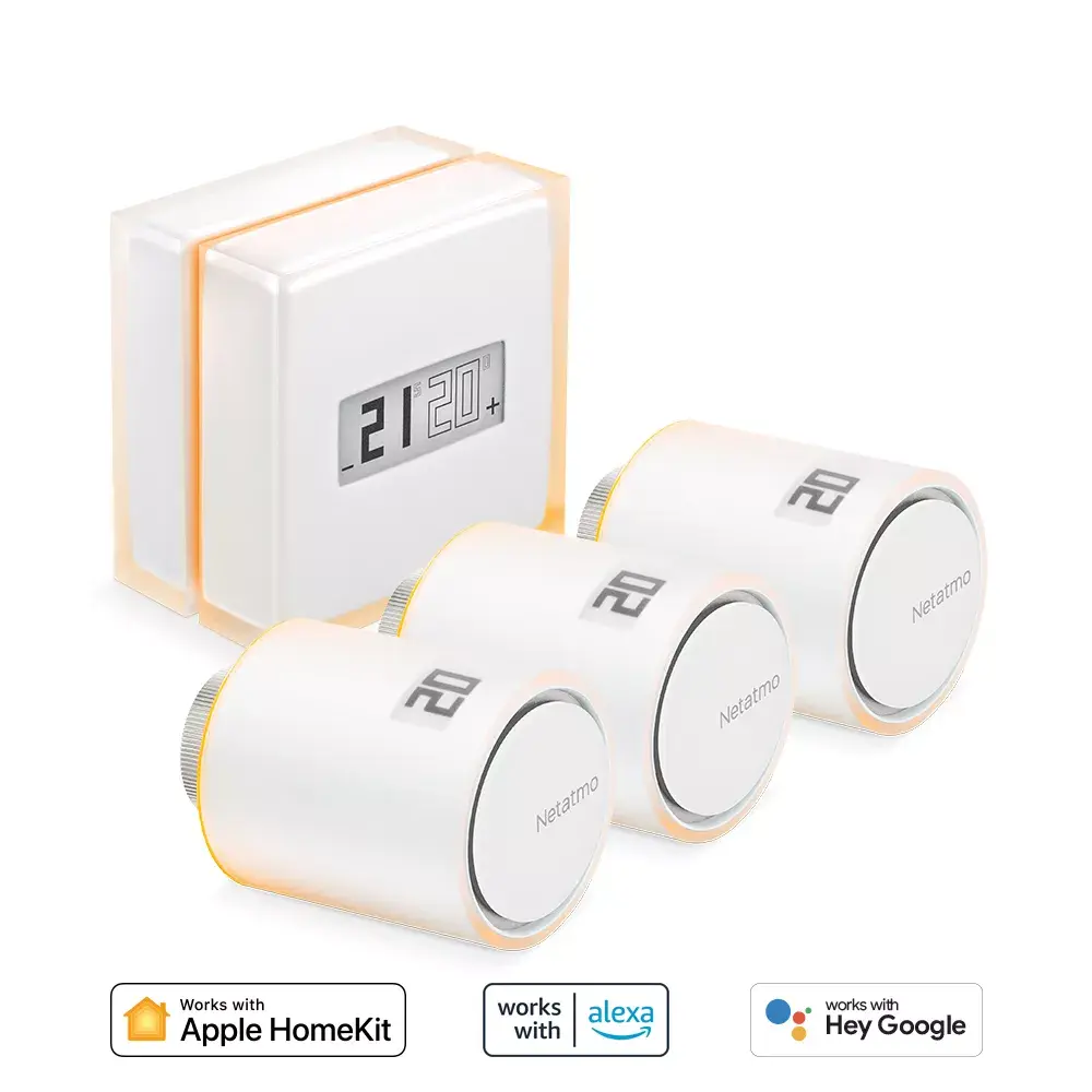 Умный термостат Netatmo Pack: Умный термостат + 3 радиаторных клапана Photo 2