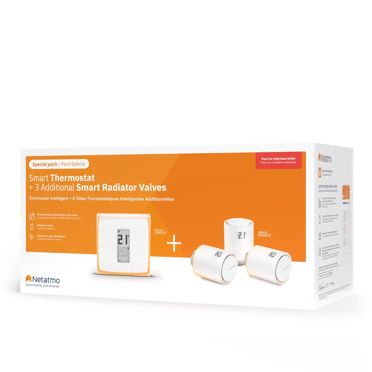 Умный термостат Netatmo Pack: Умный термостат + 3 радиаторных клапана Photo 8