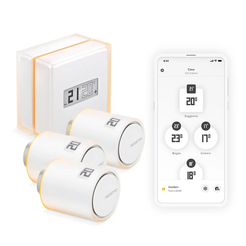 Умный термостат Netatmo Pack: Умный термостат + 3 радиаторных клапана Photo 6
