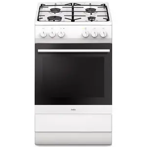 Freestanding cooker Amica SHM51071W Electric Gas White 4 Gas Zones 63L