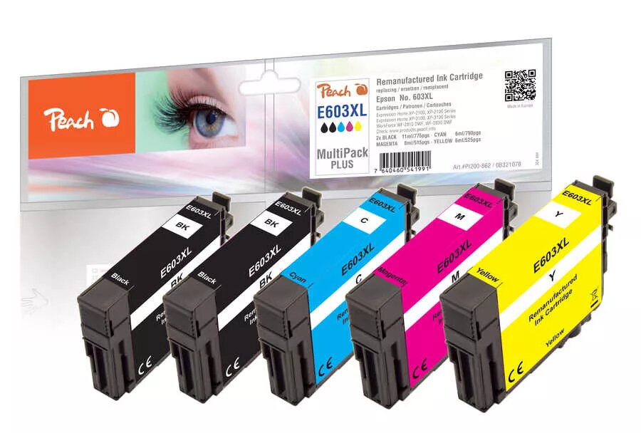 Kārtridžs Peach Ink Saving Pack Plus