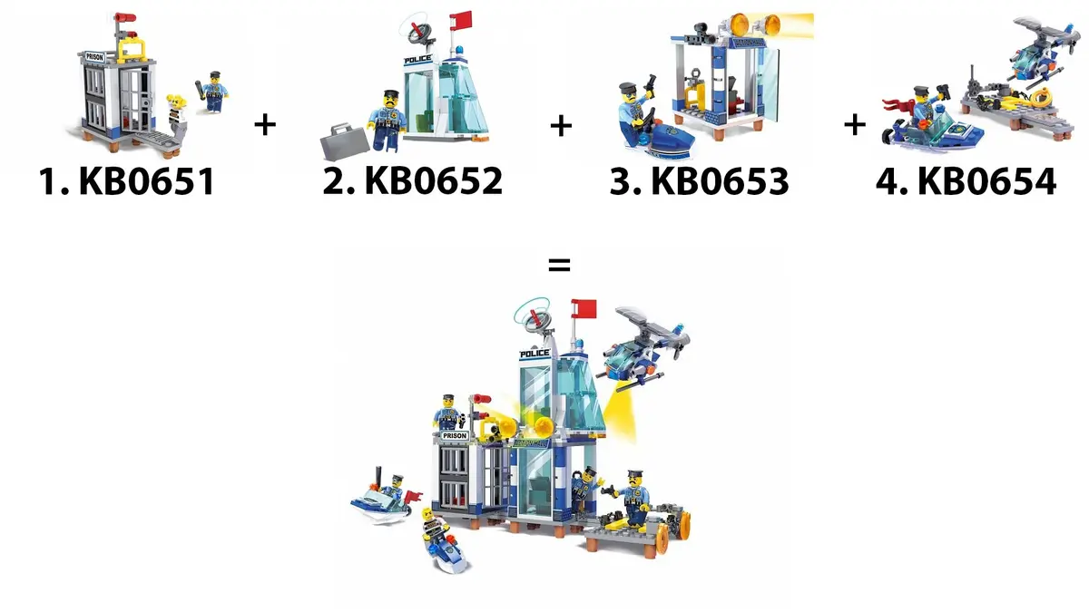 Blocki Constructor MyPolice KB0652 — 57 detaļas, 6+ Photo 3