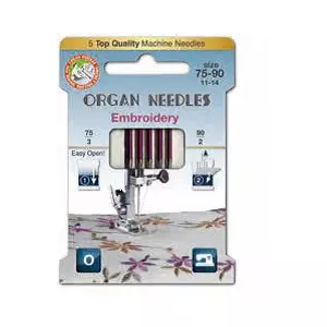 Sewing needles Brother N-75-90 Eco set 5 pcs — household/industrial compatible, sizes 75–90