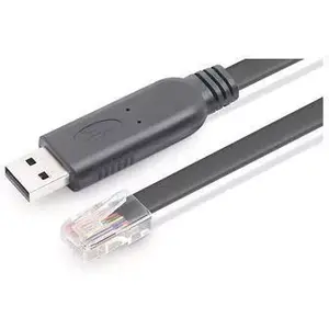 Сетевой адаптер MicroConnect USBETHM USB‑в‑Ethernet, FT232RL + ZT213CHIP, чёрный, прямые разъёмы