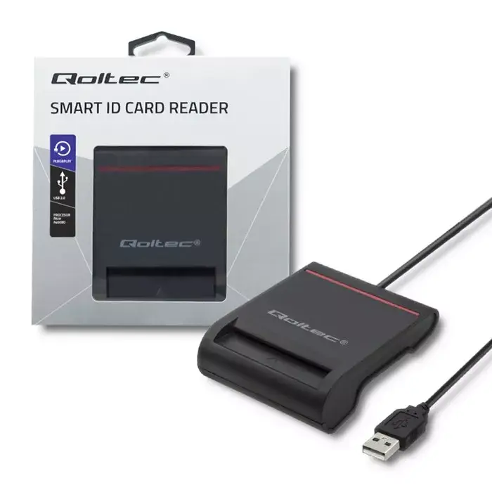 ID card scanner QOLTEC Smart chip Photo 4