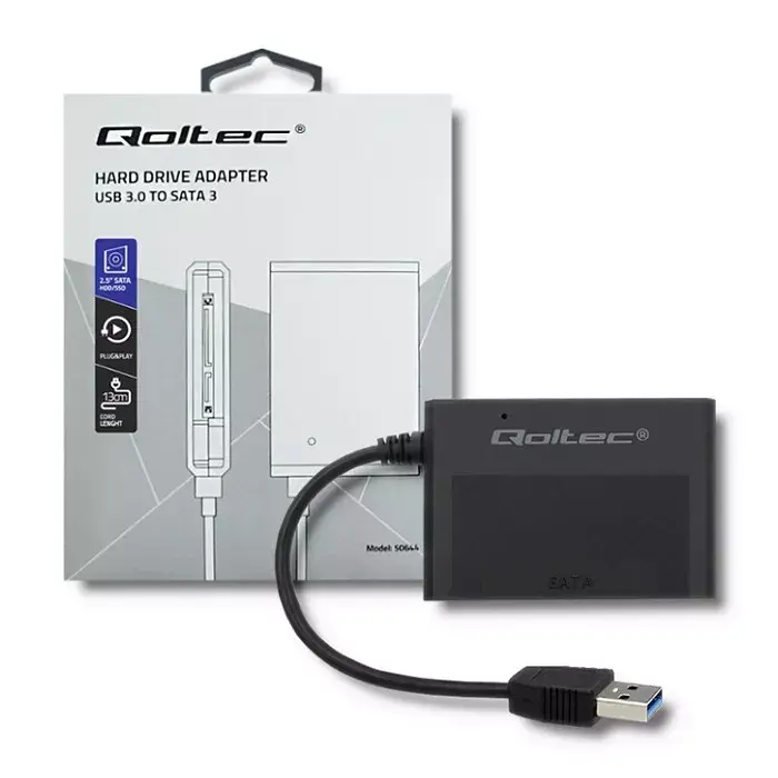 Cietā diska adapteris Qoltec USB 3.0 HDD/SSD Photo 3