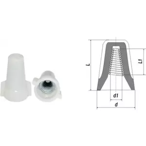 Stieples skava balta 24.3x12.5mm BYLECTRICA