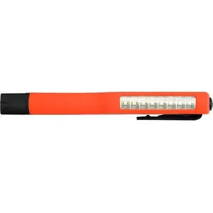 Rokā turams darba lukturis YATO YT-08514, LED 8×, 80 lm, AAA baterijas, ABS/PVC korpuss, 165×30 mm, oranžs