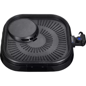 Contact grill BLAUPUNKT GRT601 — 1500W, 400×400 mm cooking surface, adjustable thermostat, non-stick, drip tray, cool-touch handles