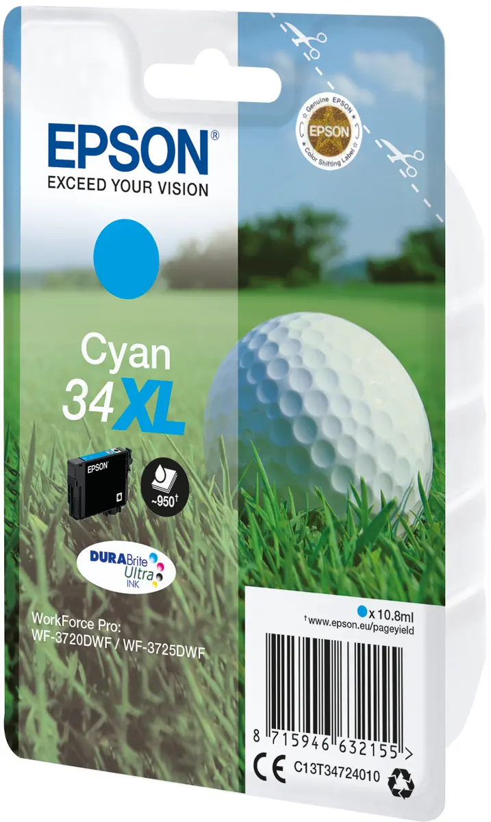 Epson 34XL DURABrite Ultra Oriģinālā tintes
