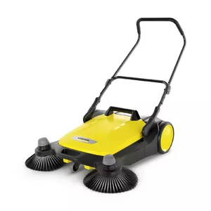 Manual outdoor sweeper Karcher S 6 Twin — working width 86 cm, dust capacity 38 L, 872×926×1032 mm, 17.7 kg