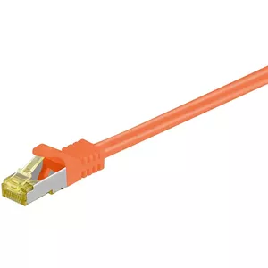 Goobay RJ-45 CAT7 0.5m tīkla kabelis Oranžs 0,5 m S/FTP (S-STP)