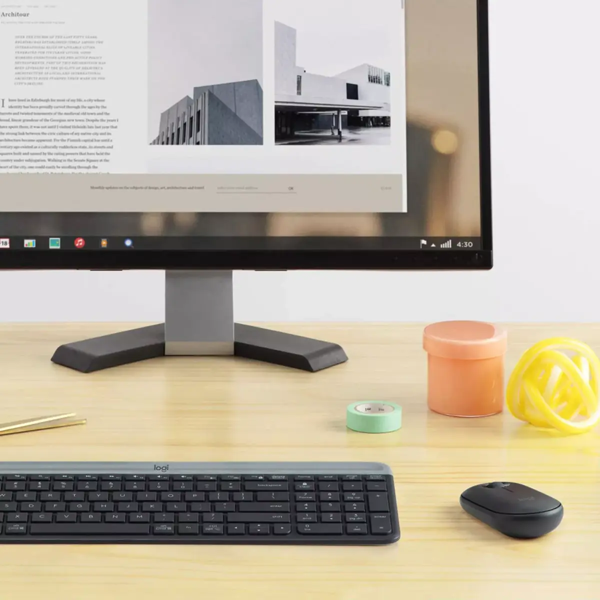 Klaviatūras un peles komplekts Logitech MK470 Slim Combo Photo 4