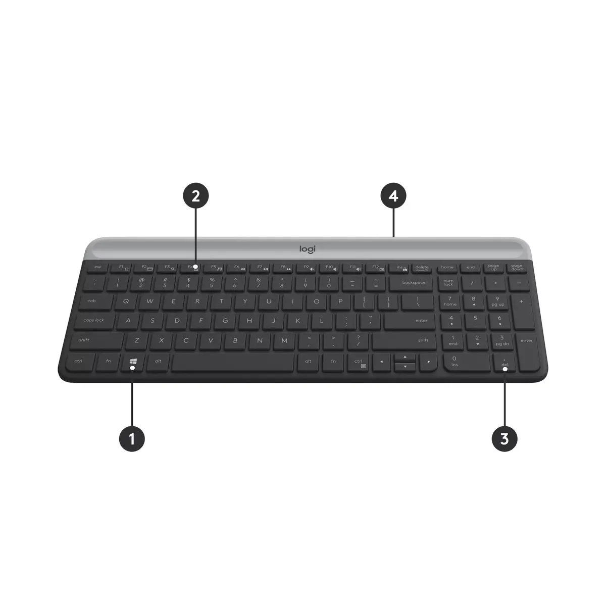 Klaviatūras un peles komplekts Logitech MK470 Slim Combo Photo 6