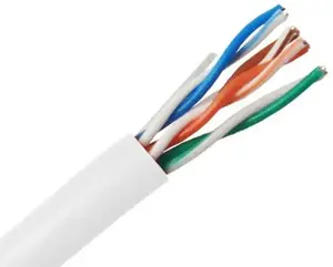Tīkla kabelis MicroConnect U/UTP CAT6 305 m balts, cieta vadītāja kabelis