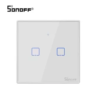 Sonoff IM190314016 gaismas slēdzis Rūdītā stikla Balts