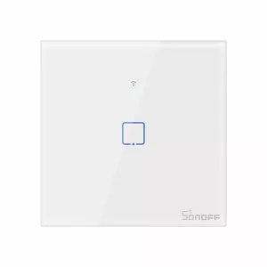 Skārienjūtīgais gaismas slēdzis WiFi + RF 433 Sonoff T1 EU TX (1 ligzda)