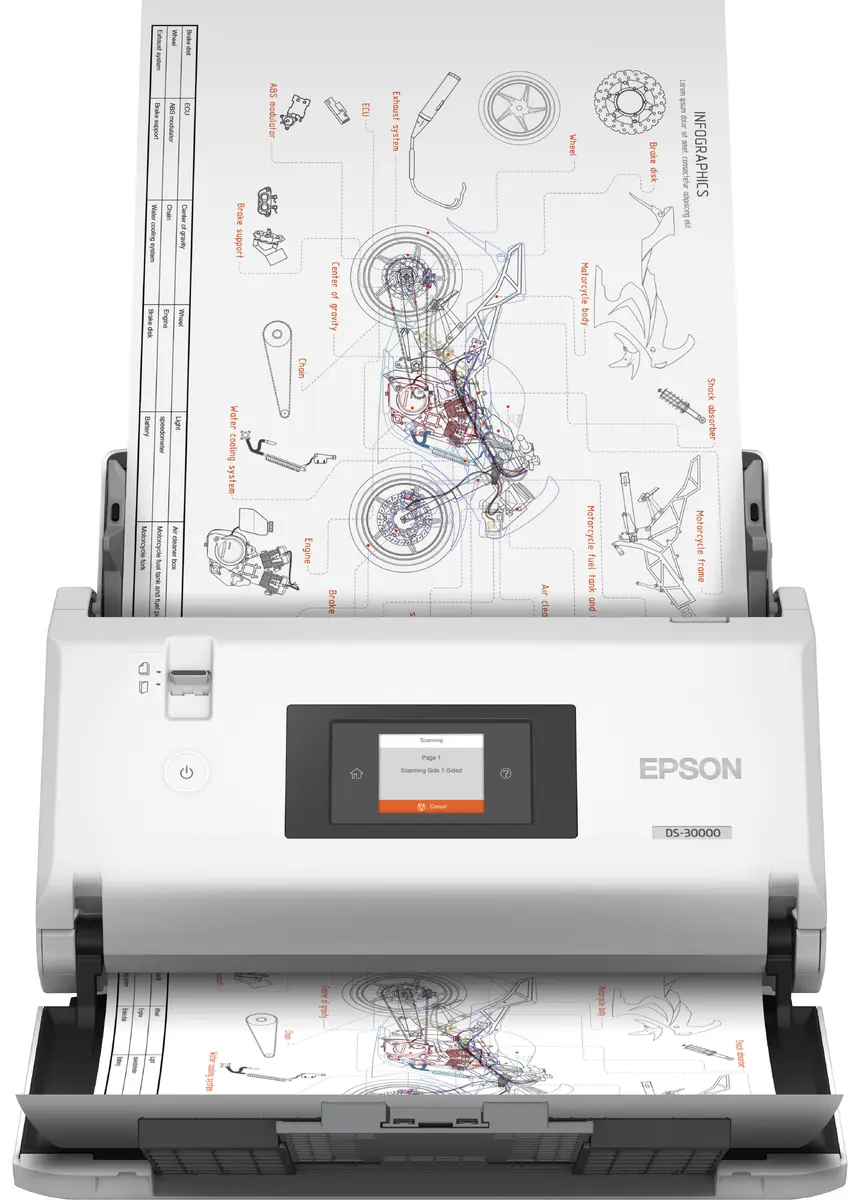 Epson WorkForce DS-30000 Loksnifeera skeneris A3