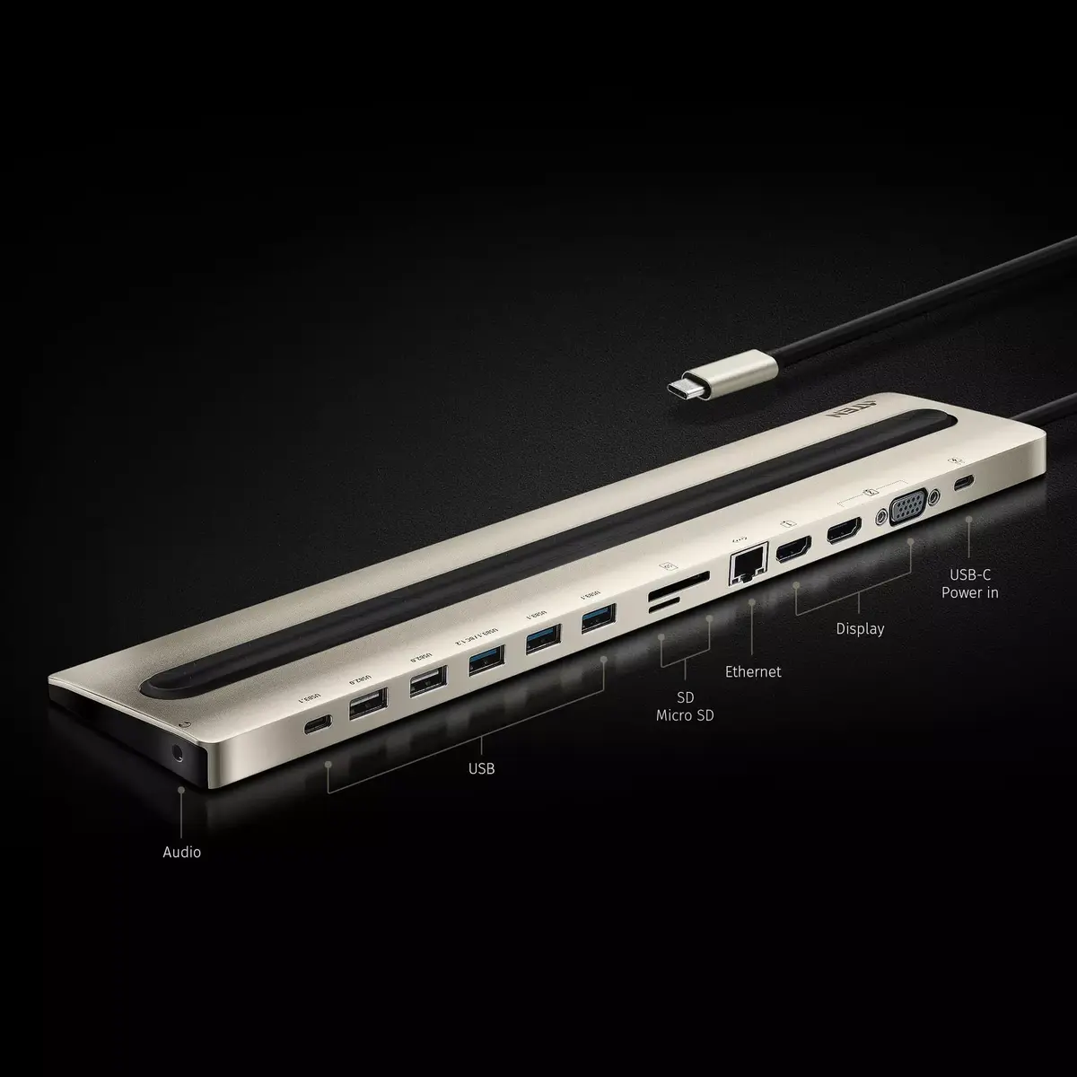 USB-C Multiport Dock ATEN UH3237-AT Photo 3