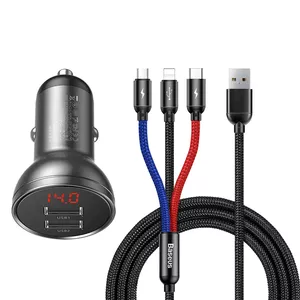 Зарядное устройство Авто Baseus AB2XUSBAKBK