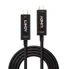 Optiskā šķiedra hibrīda USB Type C kabelis 15m Photo 2