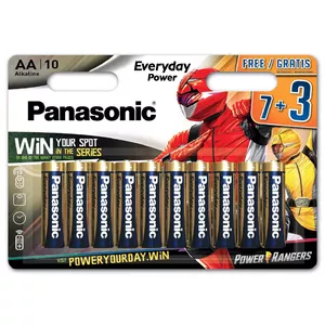 Baterijas Panasonic LR6EPS/10BW 10 gab. Alkaline AA 1,5V