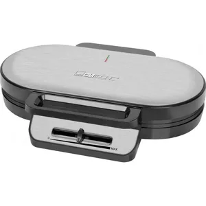 Waffle iron CLATRONIC WA3745, 2 waffles, 1200 W, stainless steel insert, non-stick plates, grey