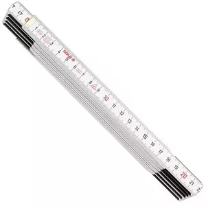 Tape measure SOLA HW 2/10, 2 m wooden case, white, model 53020601