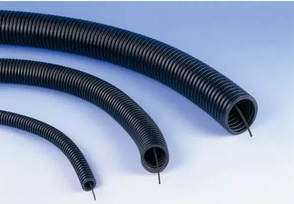 Conduit Tube 16mm Black UV Outdoor, electro base Gofra Gofrēta Photo 1
