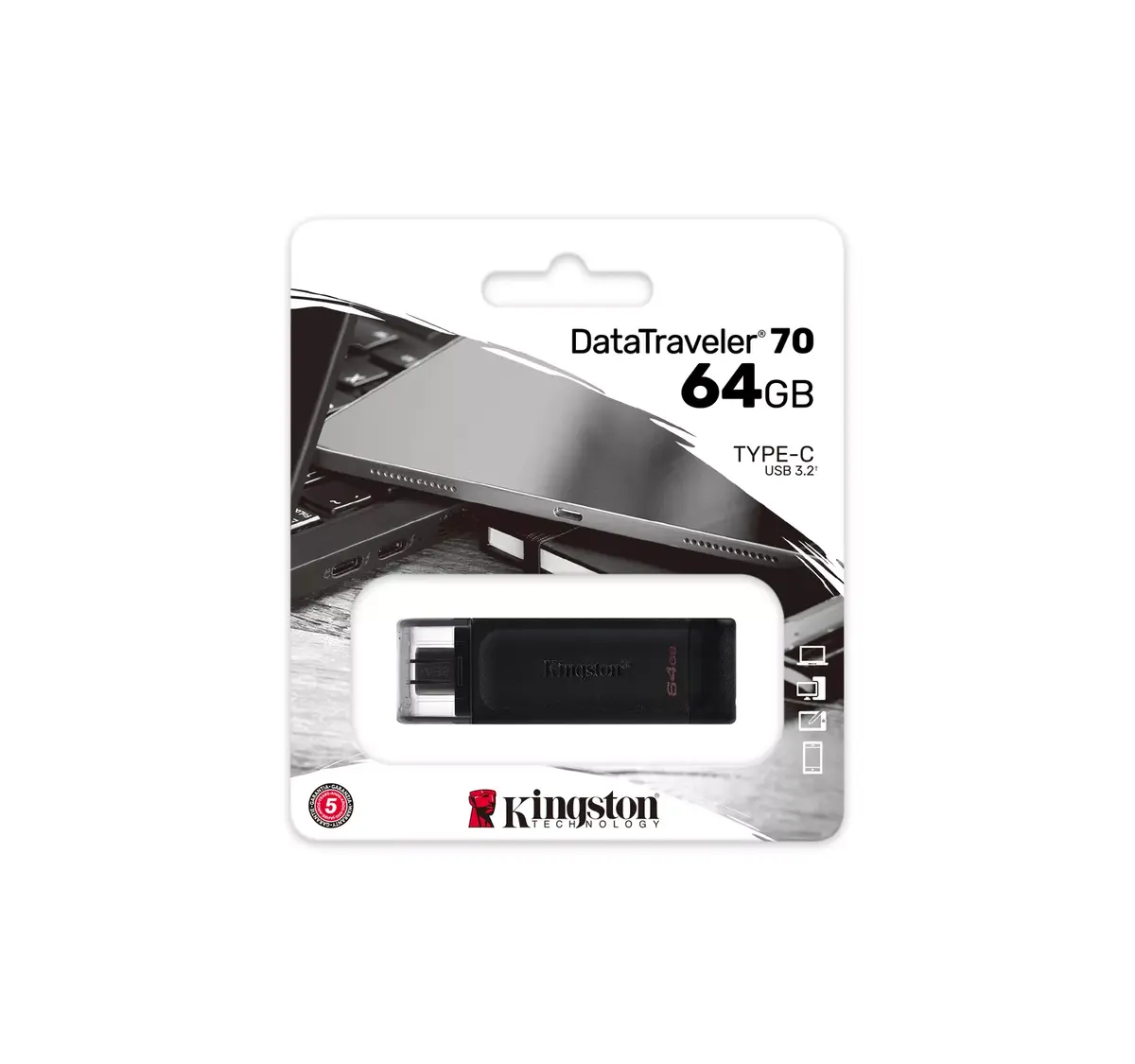 USB флешка Kingston 64GB DT70 Photo 5