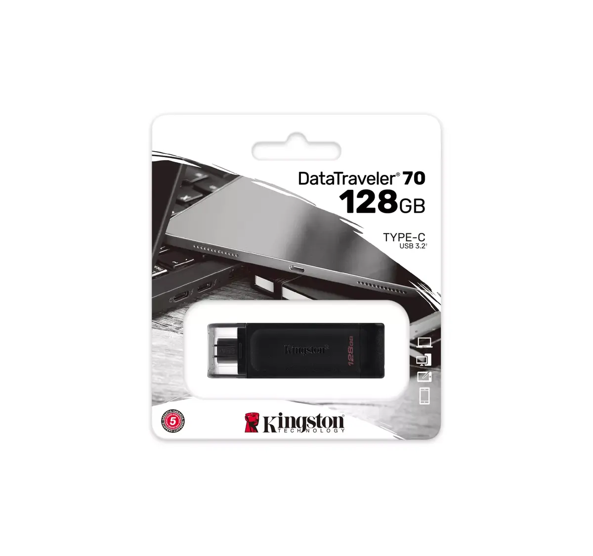 USB флешка Kingston 128GB DT70 Photo 5
