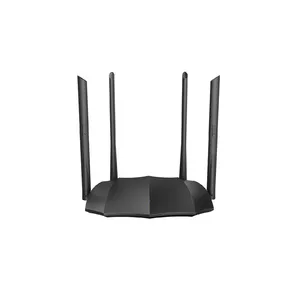 Tenda AC8 bezvadu rūteris Tīkls Gigabit Ethernet Divkāršā frekvenču josla (2.4 GHz / 5 GHz) Melns