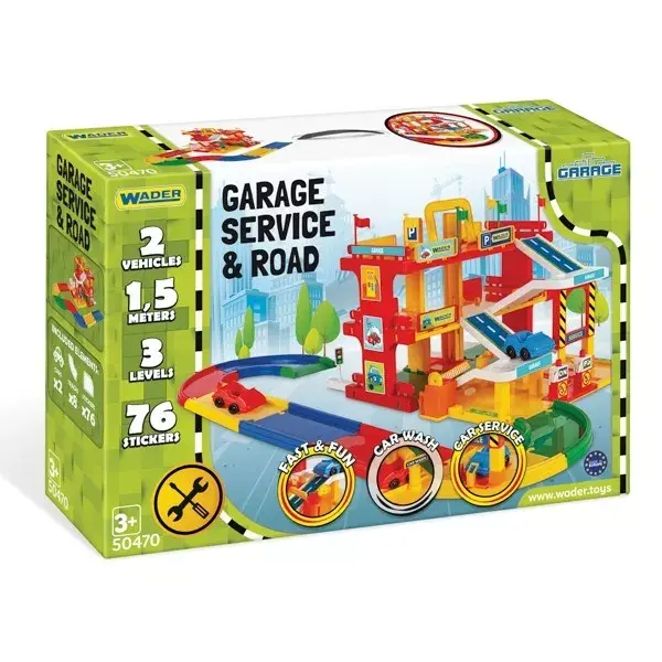 Mehāniskā rotaļlieta Wader Garage Service 50470