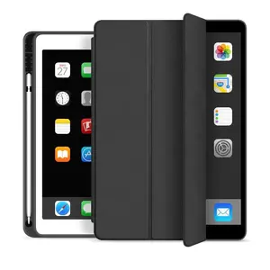 eSTUFF SEATTLE Folio Tablet Case for Apple iPad 9.7 2018/2017 Black PU Leather with 2 Stand Modes