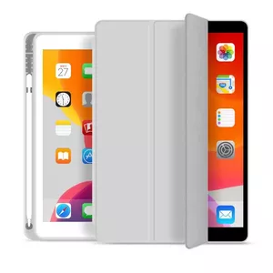 Pencil Case eSTUFF SEATTLE for iPad 9.7 2018/2017 Grey PU leather