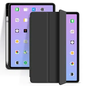 eSTUFF SEATTLE Folio Pencil Case for Apple iPad 10.2 Black PU leather with 2 stand modes