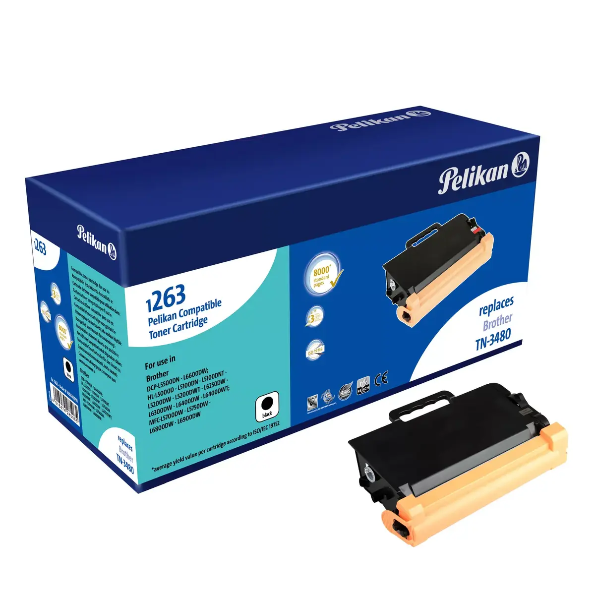 Тонер Pelikan Brother TN-3480 1031430050 Photo 2
