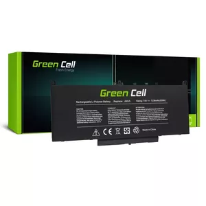 Аккумулятор для ноутбука Green Cell DE135 для DELL Latitude E7270 E7470 — LiPo 7,6В 7236 мА·ч, 4 ячейки, чёрный