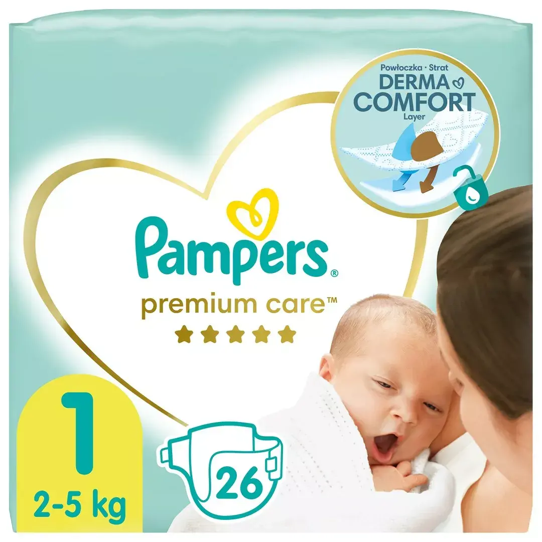 Подгузники Pampers Premium Care 1, 26 шт. Photo 8