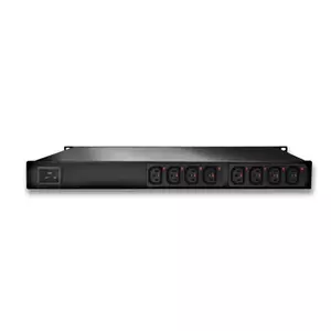 Power distribution unit gude 8035-2 8x C13 outlets Metered Switched 1U 230V 16A Black